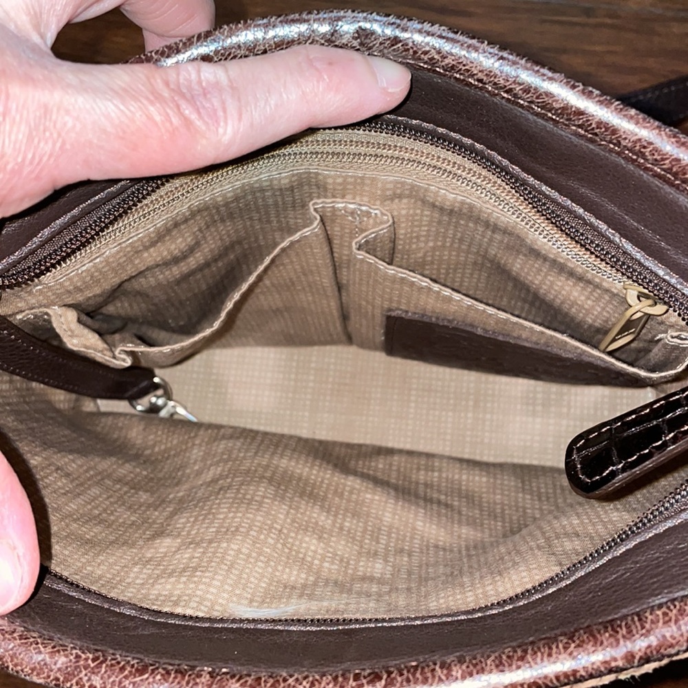 Brighton Woven Straw & Leather Crossbody Bag Handbag Purse - Picture 12 of 14
